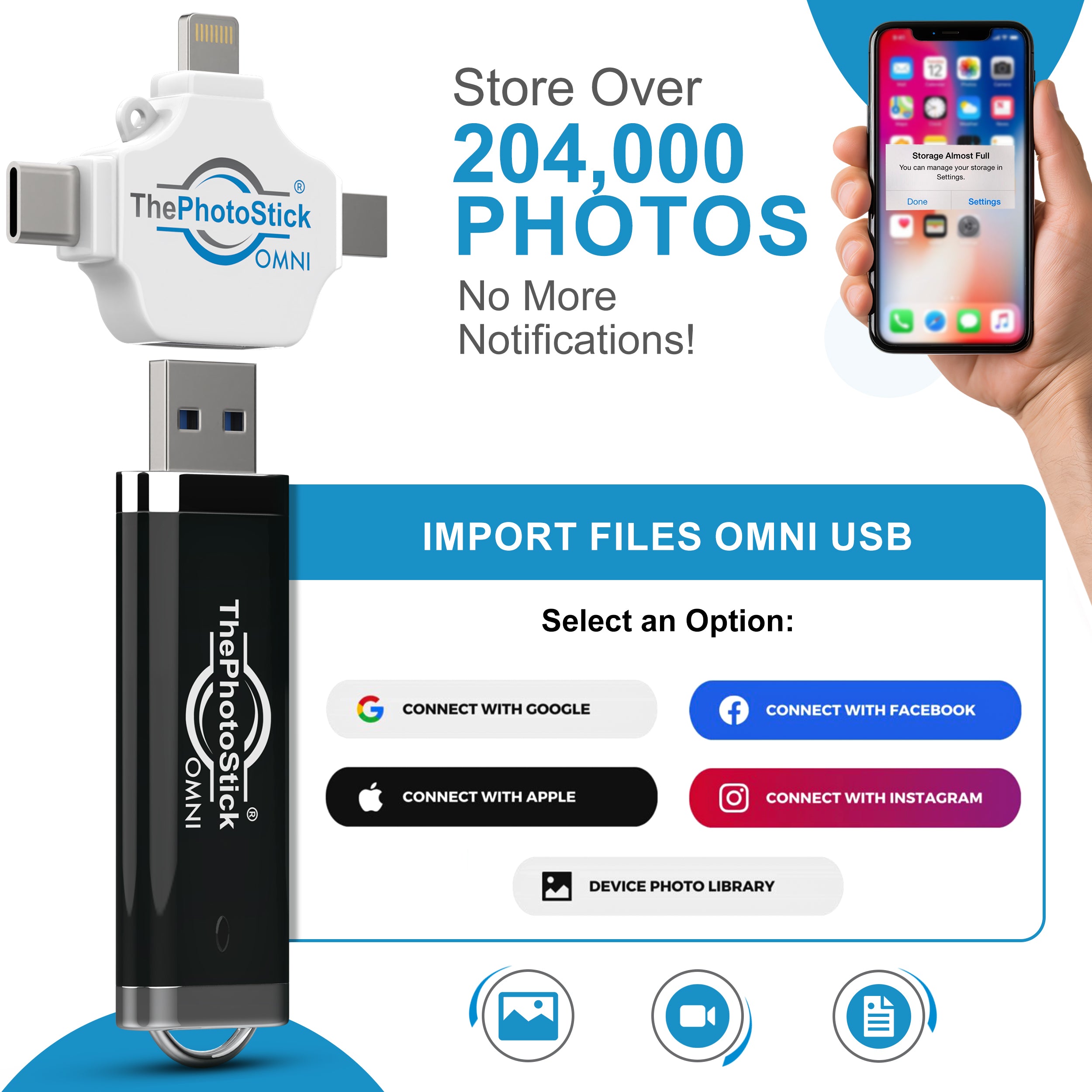 ThePhotoStick® Omni 128GB